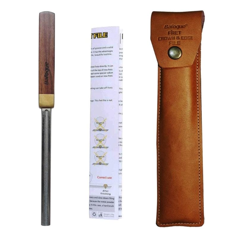 

Guitar Fret Crowning File Leveling Dressing Tool Guitar Fret Tools for Electric Acoustic Guitar,Ukulele,Bass,Banjos 1