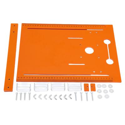 Circular Saw Base Plate 28x38cm Router Table Insert Plate with Clear Scale Markings for Woodworking