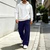 Men's Color Straight Leg Sweatpants, Casual Versatile Athletic Pants for Everyday Wear