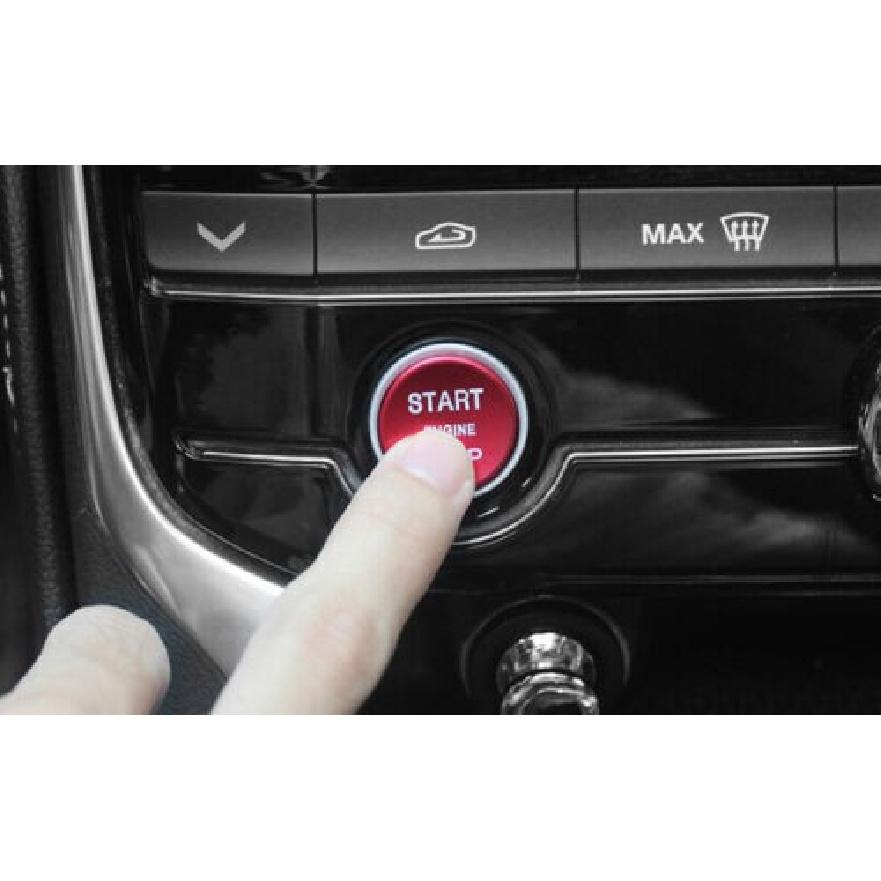 Trim Red Alloy For Jaguar XE 2016-2019 1PC Start Button Ignition Switch Ring
