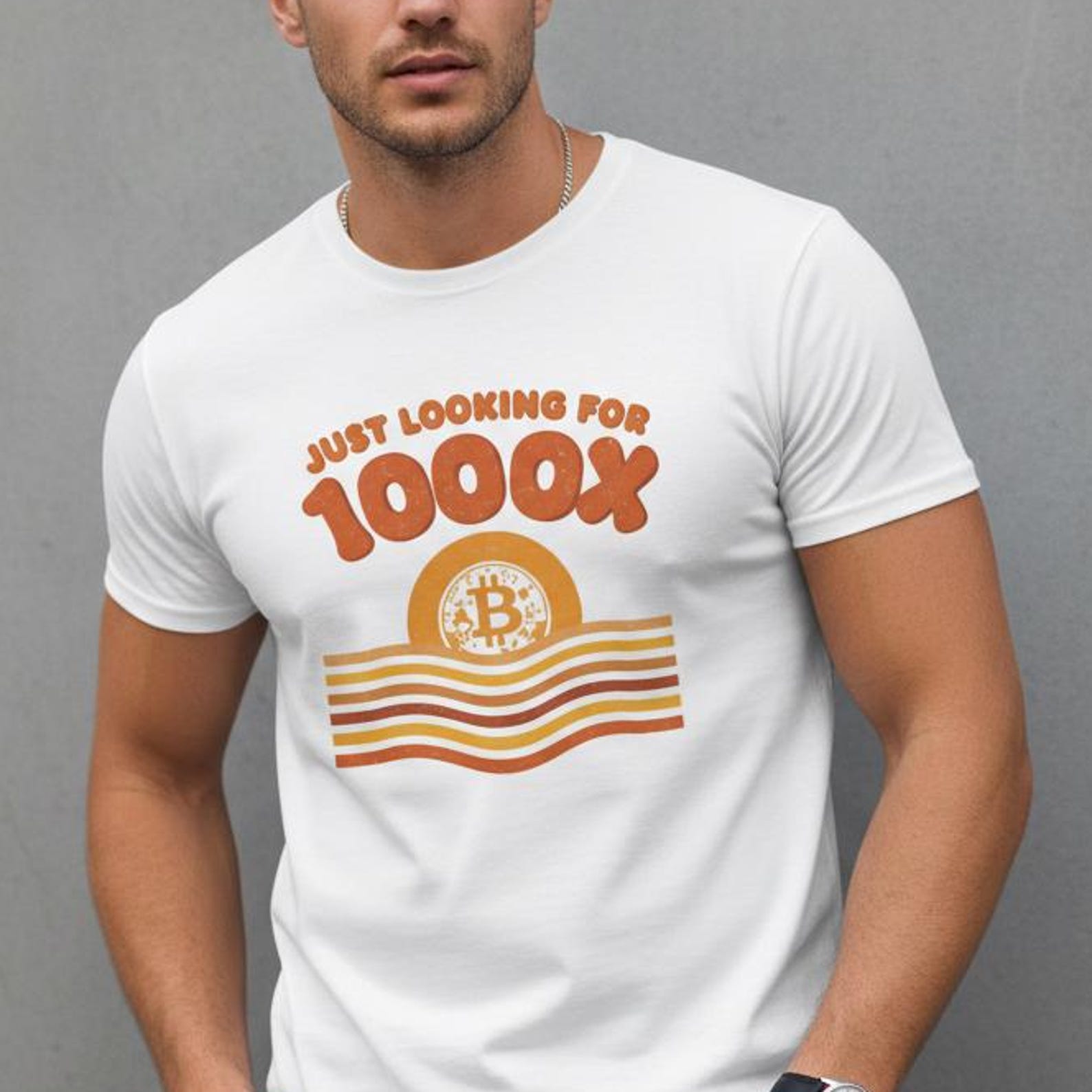 Just Looking for My 1000x Trading Unisex Cotton Crewneck T-Shirt - Gift for Traders 2XL