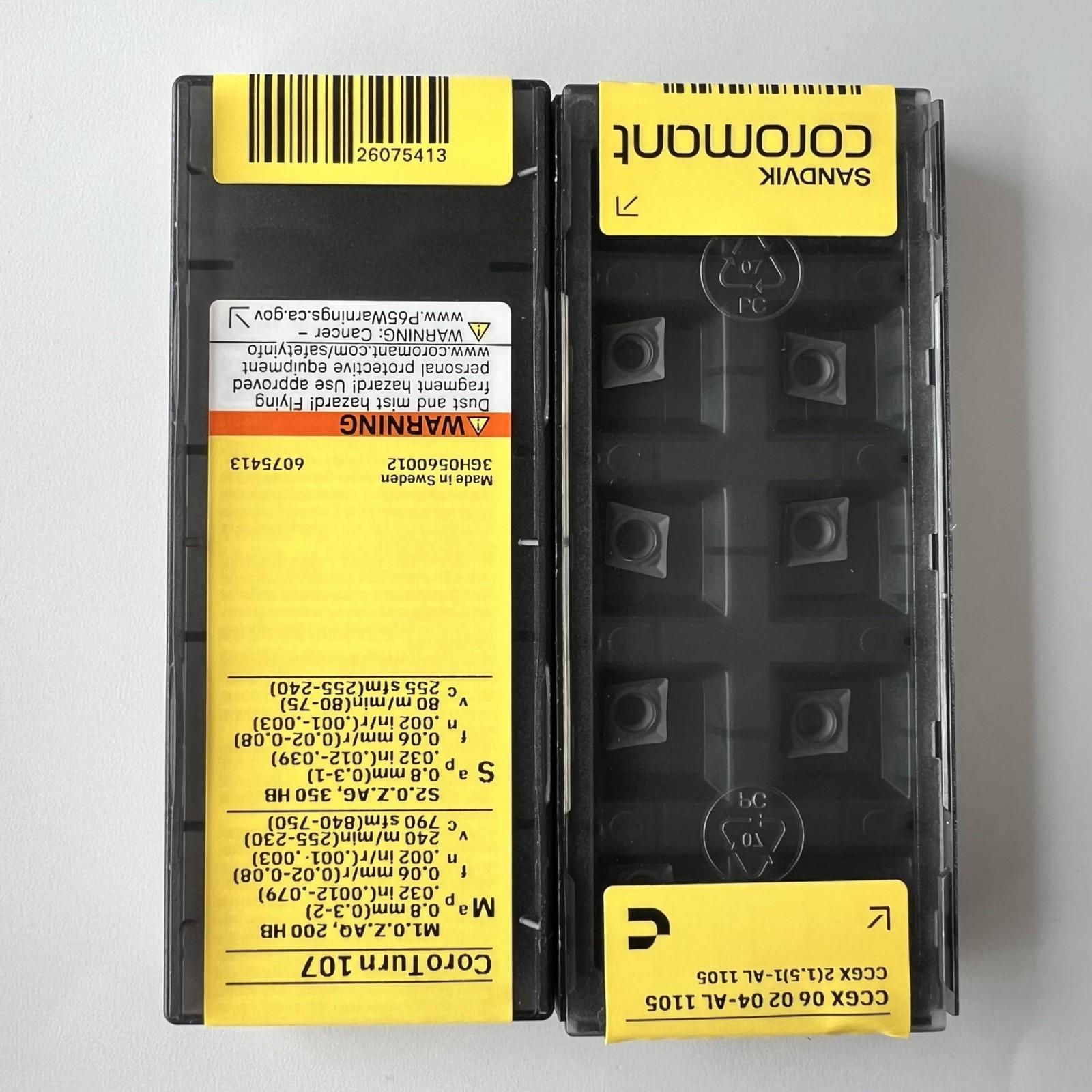 

SANDVIK / CCGX060204-AL 1105 / Original Swedish hard alloy blade 10 Pcs