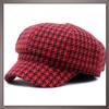 Checkered Casquette Stylish and CP686 [One Limitation] Women's Hat, Cute, (Black)