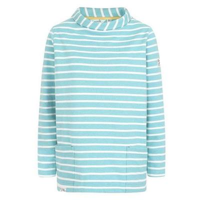 Lazy Jacks Womens/Ladies Striped Roll Neck Sweatshirt