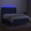 VidaXL Sommier à Lattes de Lit avec Matelas et LED, Lit Rembourré, Lit Double, Lit Adulte de Chambre à Coucher Intérieur, 3138795