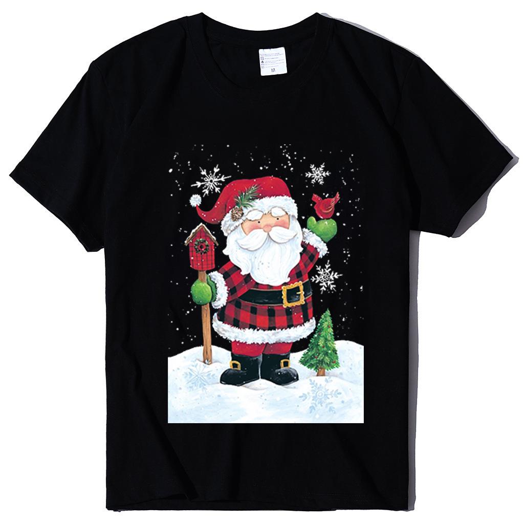 

European Size Christmas Short Sleeve T-Shirt XXL серый