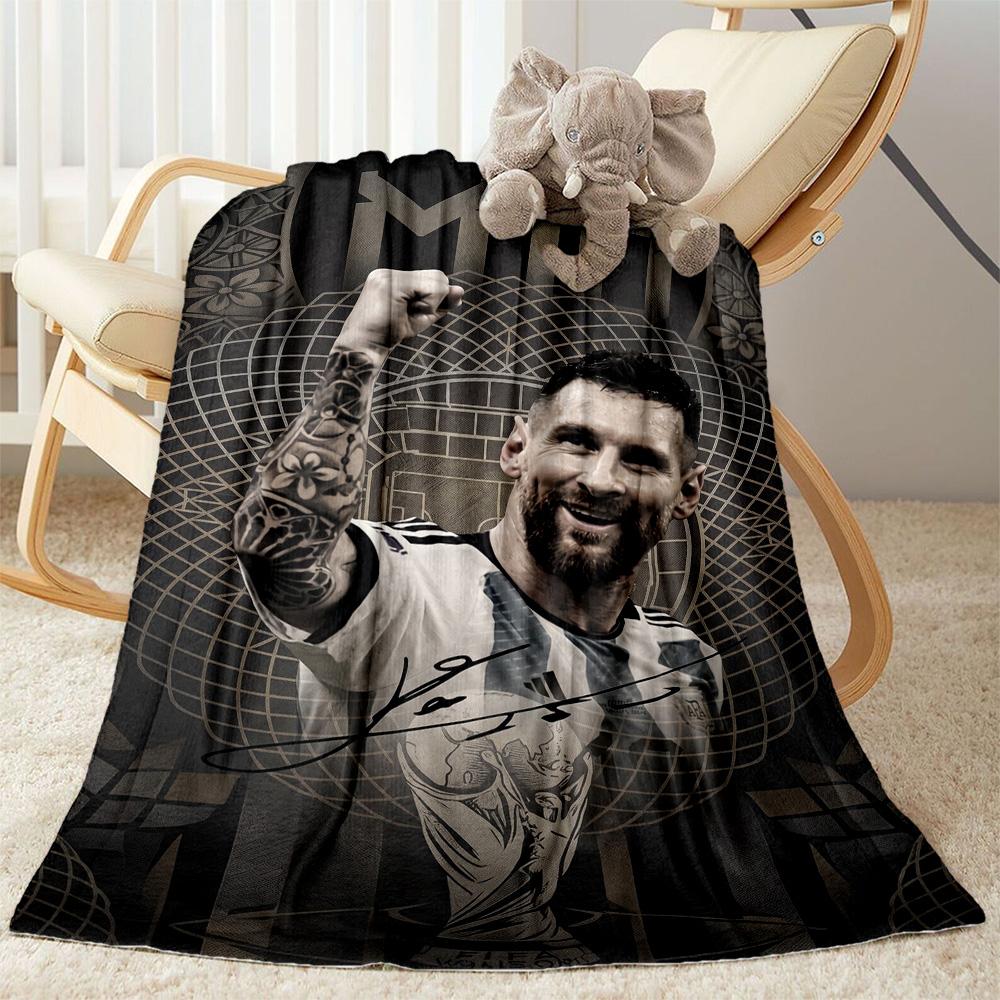 Messi 301 Blanket Comfortable Suitable for Bed Sofa Office Chair Four Seasons Universal Modern Birthday Christmas Gift Blanket
