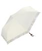 Rim Organza Light UV for Sunny and Rainy Folding for Commuting and 2026Wpc. Parasol, Light-Blocking Print, Mini, Off-White Heat Shielding/100%