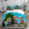 Anime Super Kitties Bedding Sets Comforter Quilt Bed Cover Duvetcover Pillow Case Sets Kids Adult Size  Home Textiles