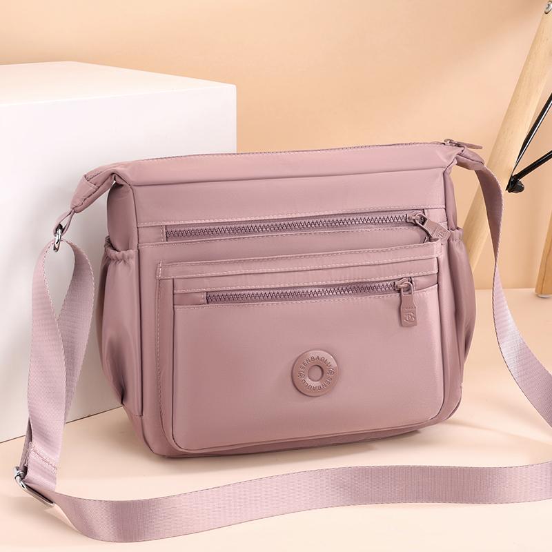 Commuter Shoulder Bag Women's Crossbody Bag Lightweight Water-Repellent Nylon Bag