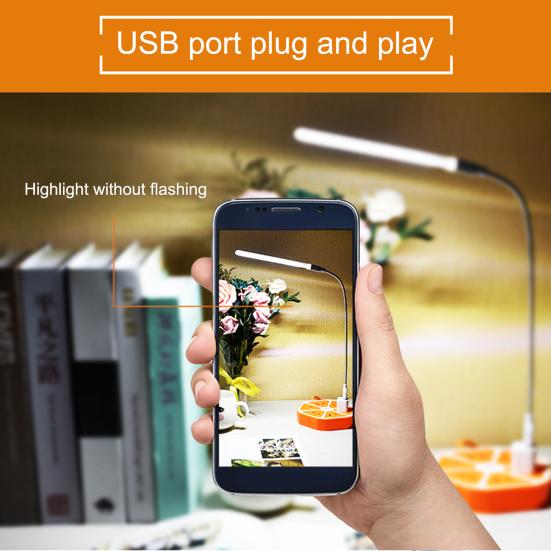 Mini diody LED 5V 24 przenośne biurko USB książka nocna latarka latarka do zasilania