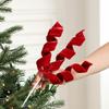 Flannel Xmas Tree Decorations Simulated Christmas Flowers Xmas Navidad Holiday Party Decorations