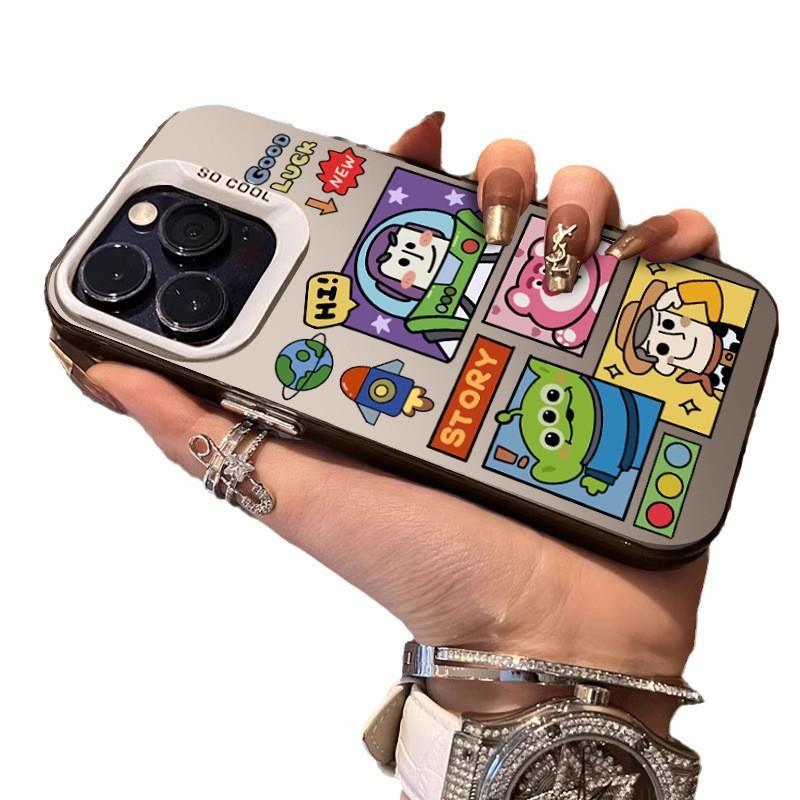 Applicable to Apple 16promax mobile phone case cartoon iphone14plus protective case for women's new 13 Buzz Lightyear