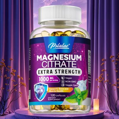 Magnézium-citrát 1000 mg - Alvástámogatás, Energianövelés, Fáradtságcsökkentés, Csontok Egészsége