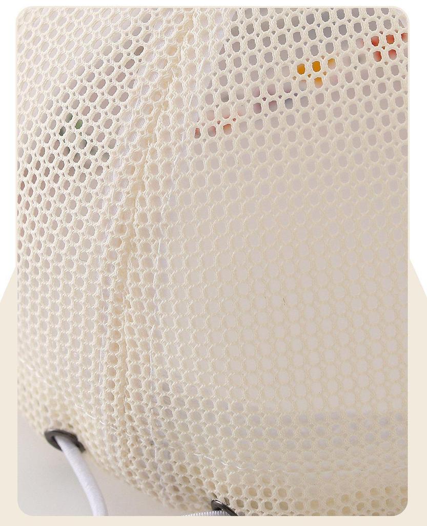 Baby Girl Floral Mesh Sun Hat - Breathable Summer Protection
