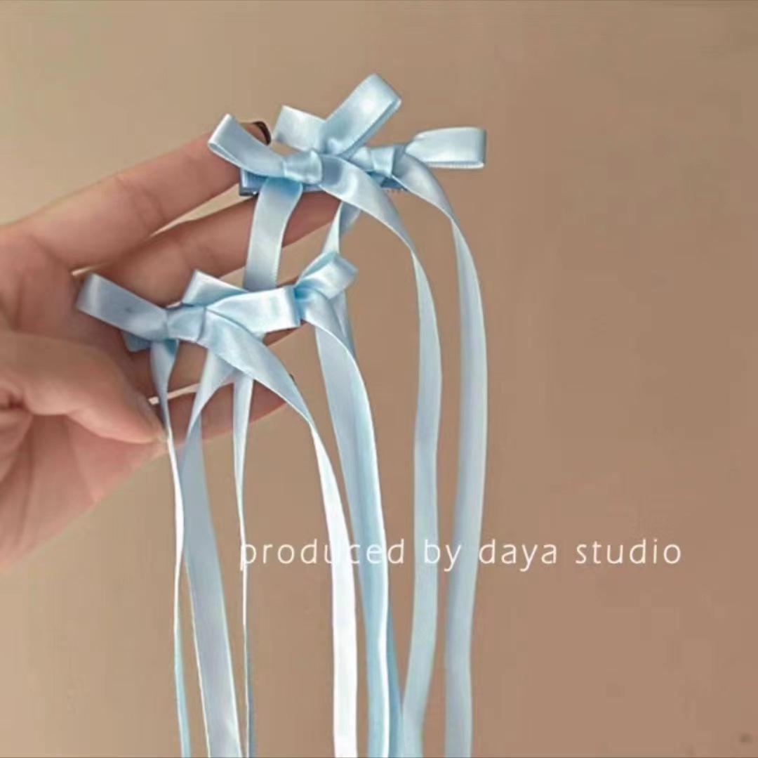 

«Набор резинок для волос с плетеными лентами-бантиками»: Двойной конский хвост, милая шпилька и зажим для волос Утконос