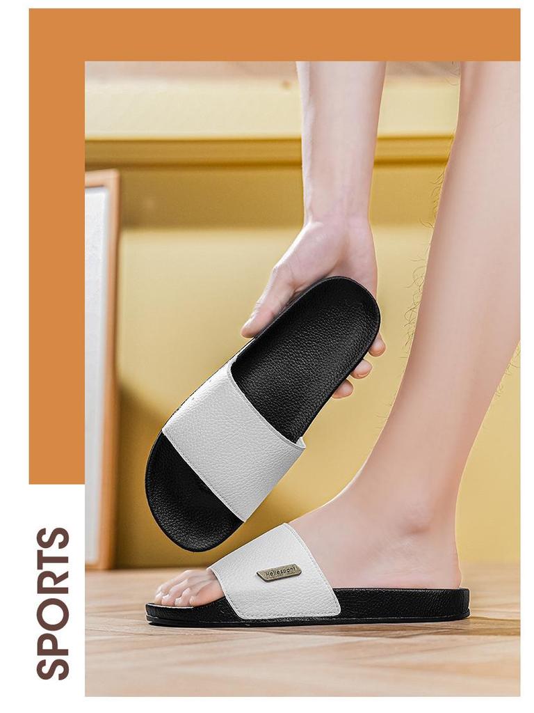 Men's High-End Solid Color Summer Beach Sandals with One Strap (2025)