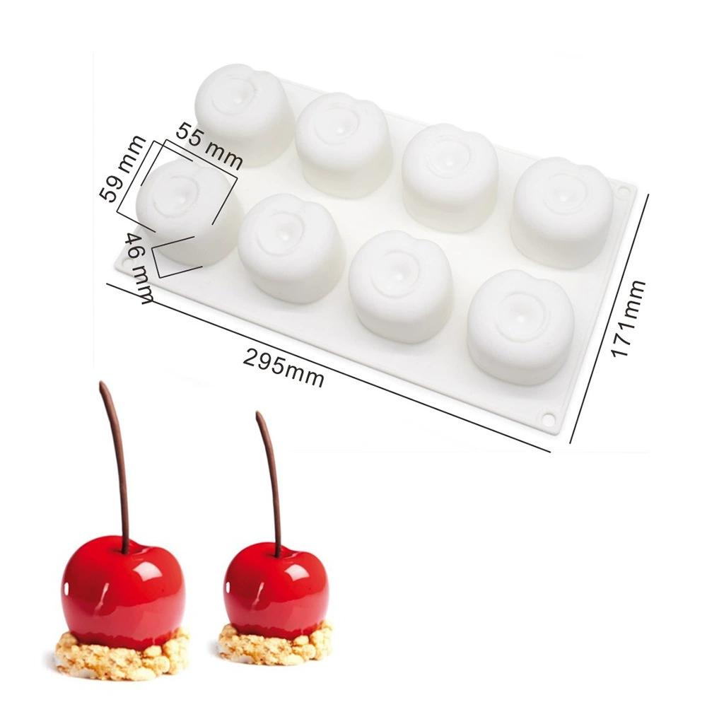 1 peça Abacaxi Pera Pêssego Série de Frutas Bolo Molde de Silicone Manga Laranja Assar Mousse Molde Morango Sobremesa Francesa Mousse Molde