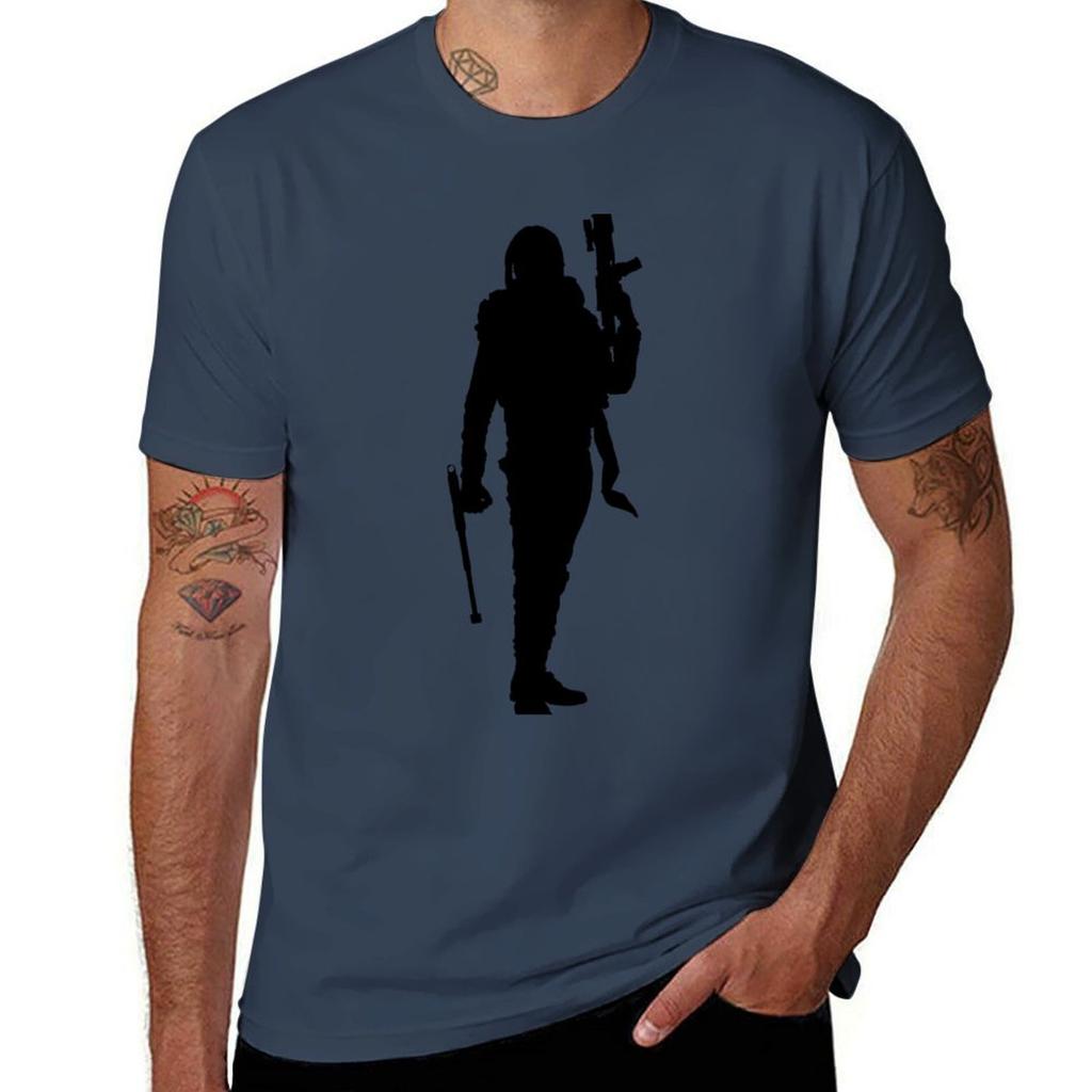 Jyn Erso Armed Silhouette TShirt AntiPilling Casual TShirt