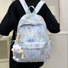 Schoolbag schoolbag girls high value ins wind large capacity junior high school high school college students simple cute campus backpack