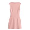 2025 Spring Women's Slim Sleeveless Belted Dress - European & American Style