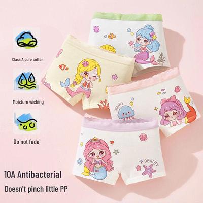 Girls' Cotton Underwear: No-Wedgie, Soft & Comfortable Boxer Shorts for Little and Baby Girls