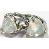 Hot Sale Popular Peach Heart White Opal Ear Buckle European and American Simple Design Advanced Ins Niche