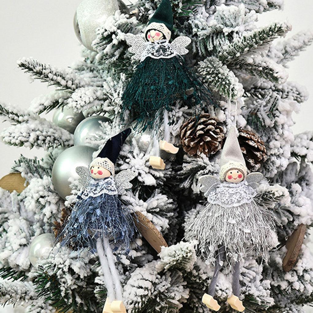 Christmas Angel Dolls Home Adornment Hanging Decor Prop Adorable Festival Pendants Xmas Tree Pendant Holiday Adornments Props