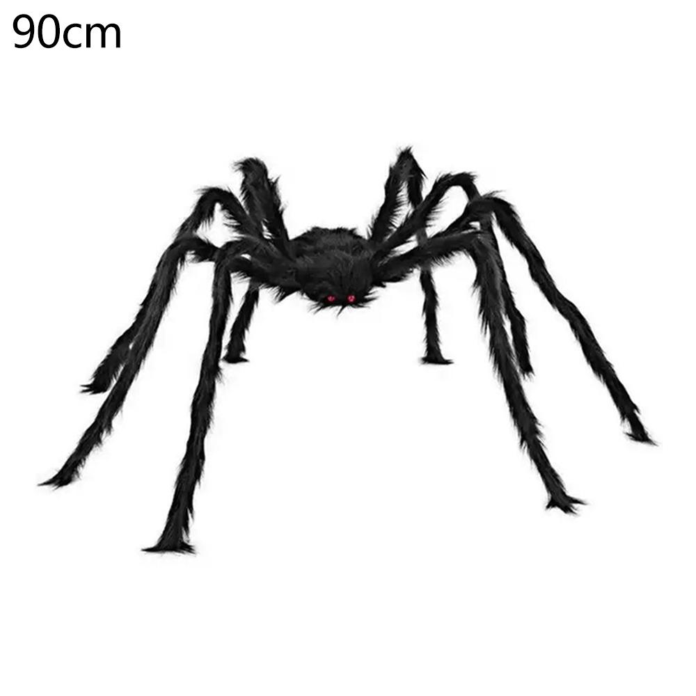 Halloween Plush Spider Veil Horror Party Decoration Props Simulation Spider Outdoor Party Decorations Spider