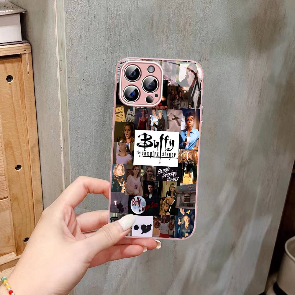 B-Buffy The Vampire Slayer Tempered Glass For Iphone 14 13 12 11 Pro Mini XS MAX 14Plus X XS XR Fundas