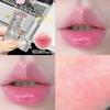 Trois Couleurs Nœud Papillon Rouge à Lèvres Changeant de Température Texture Gelée Baume à Lèvres Hydratant Pour Maquillage Quotidien