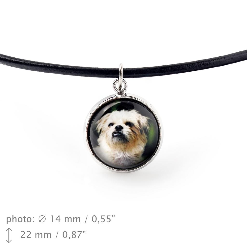 Griffon Bruxellois, Griffón de Bruselas - colgante de collar con tu foto, hecho a mano, joyería artesanal de la marca Art-Dog