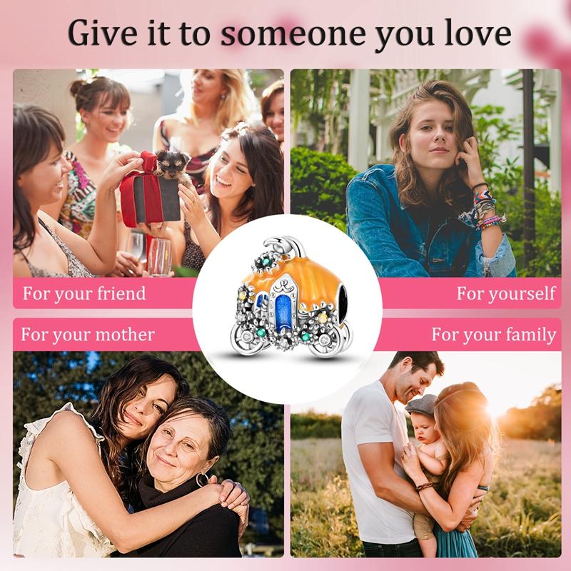 Charms Silver 925 Creative Halloween Pumpkin Car Pendants Fit Charms Plata 925 Original Bracelet Beads Women Jewellery Making