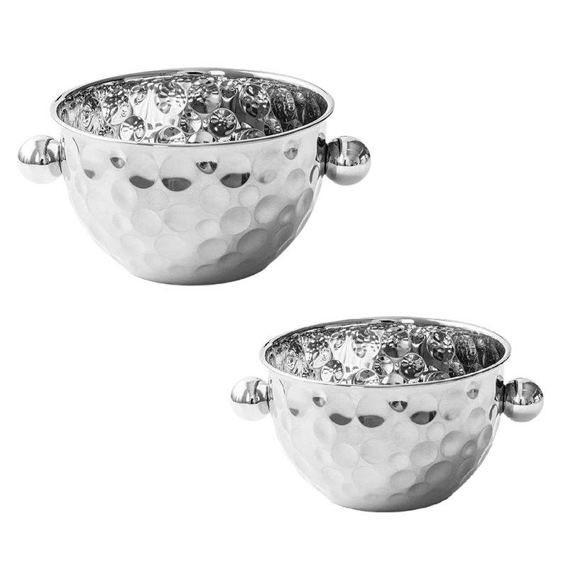 

Stainless Steel Ice Buckets For Beer Bottle Drinks, 2 Pack Including Scoops,Beverage Tubs, Wine Bucket серебряный