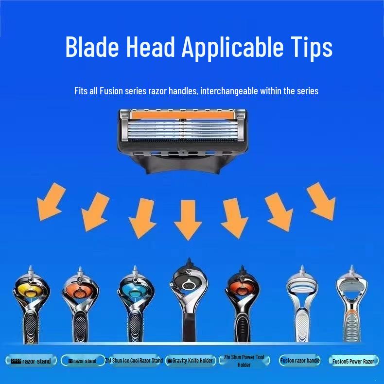 German Quality 5-Layer Men's Manual Razor - Classic Old-Fashioned Design with Universal Razor Head.