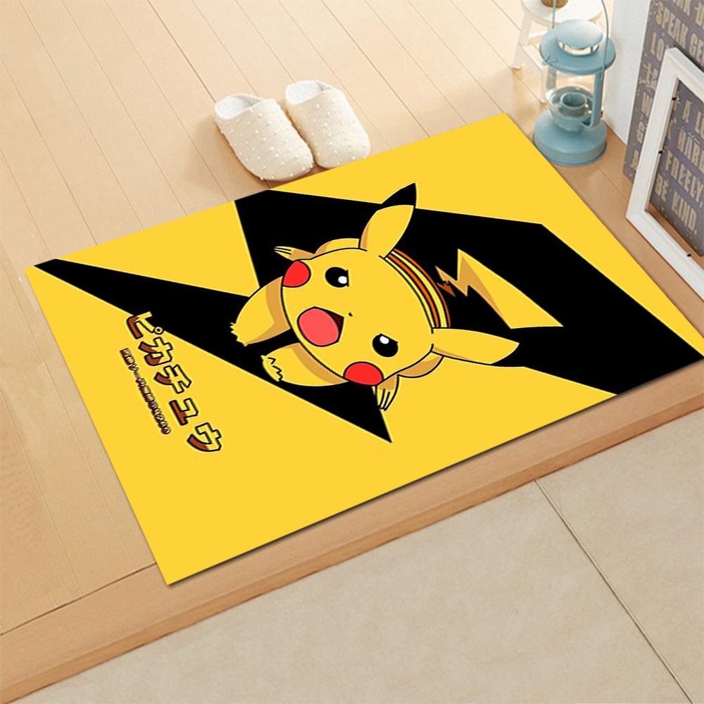 Pikachu Adventure Begins rug for living rooms, bedrooms, home décor, and as gifts.