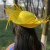 Straw Hat Summer Sun Protection Wide Brim Hand Woven Lightweight Breathable Design Beach Hat Headwear