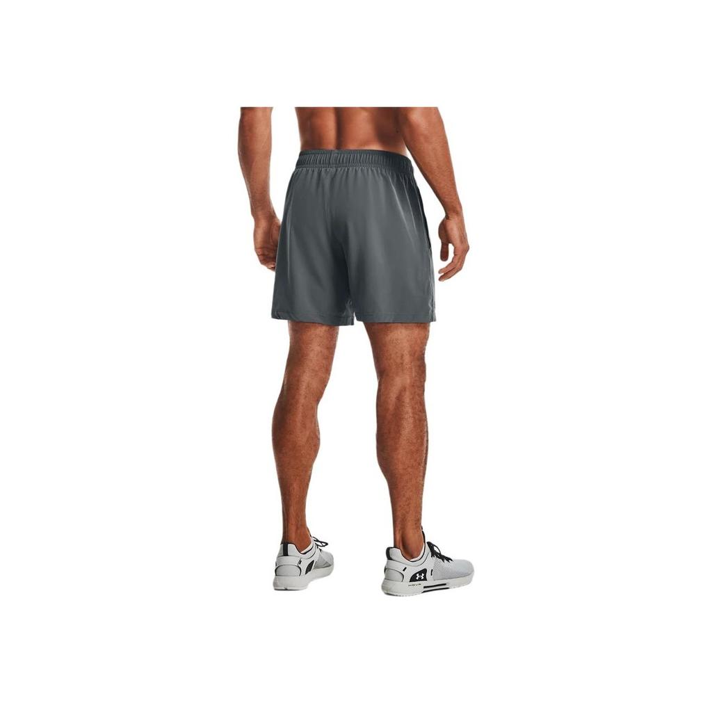 Under Armour Woven Solid Color Elastic Waist Mid Rise Casual Shorts Men Shorts Peach Gray 1365212-012