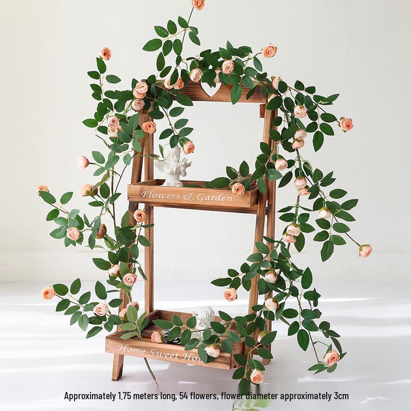 Künstliche Rosenblüten-Ranke für Wand- und Decken Dekoration