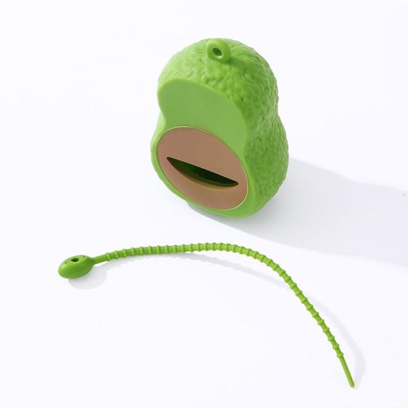 Pet Poop Bag Holder Waterproof Avocado Shape Dog Poop Bag Dispenser Outdoor Walking Poop Bag Dispenser for Dog Training