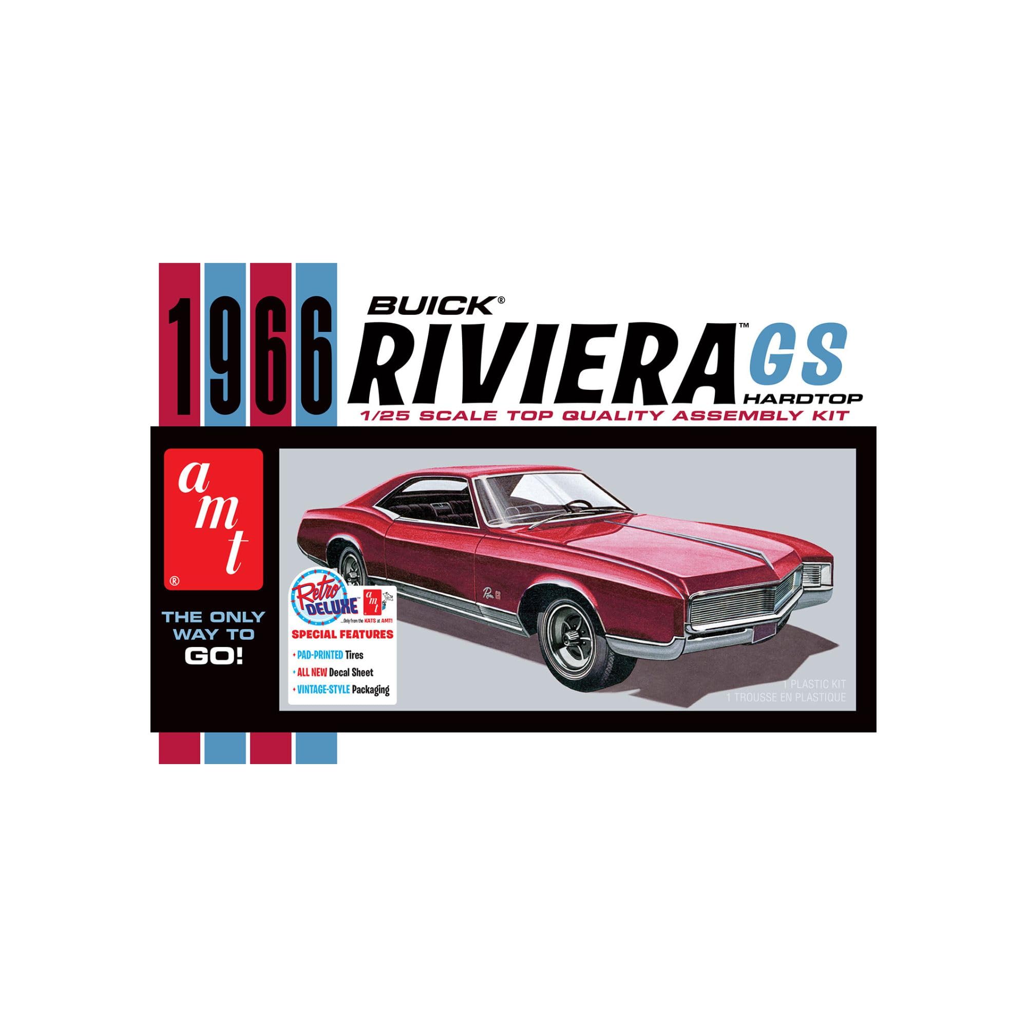 

AMT 1966 Buick Riviera GS Hardtop Пластиковая модель AMT1439 1/25 (ГранСпорт)