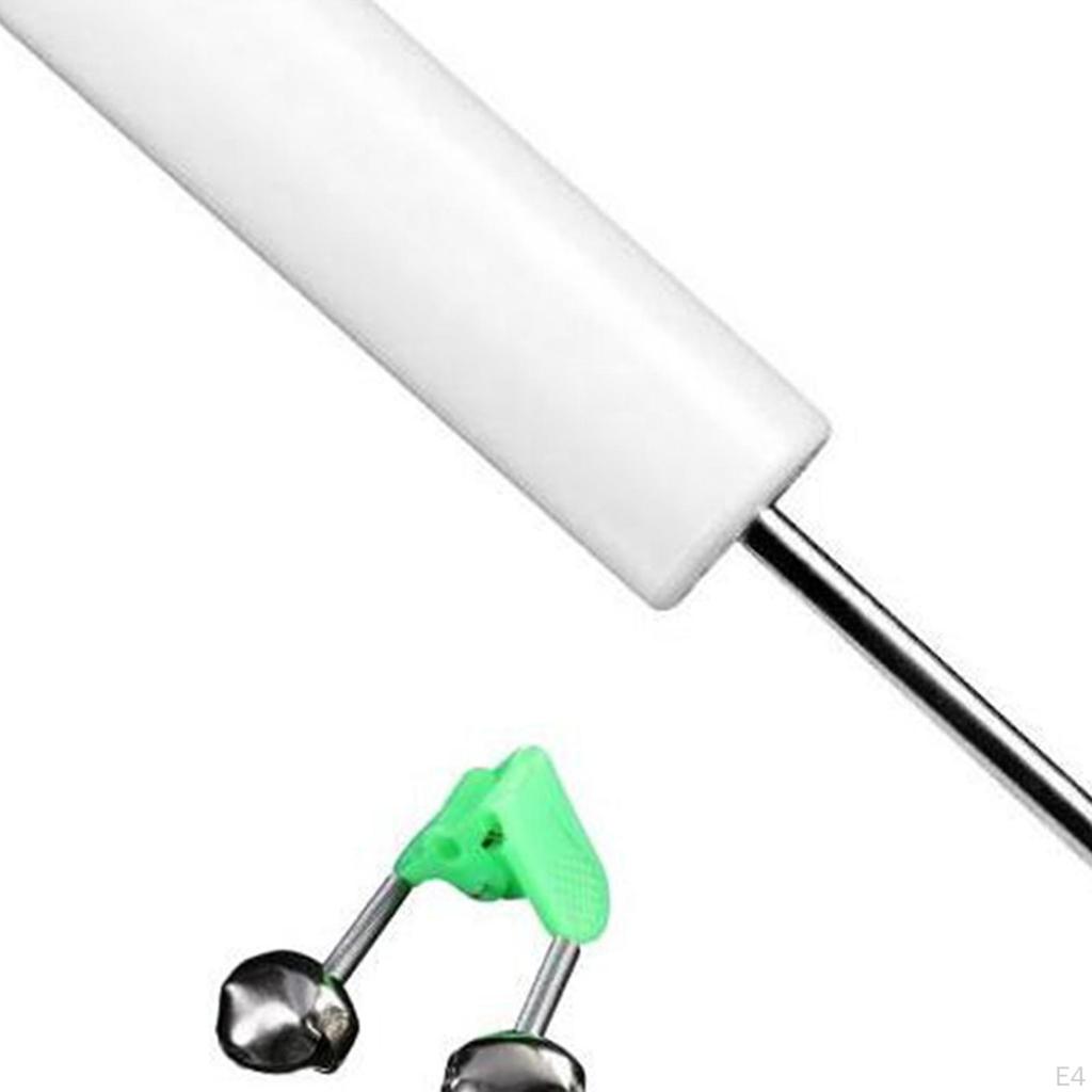 Fishing Rod Holder Pole Ground Lightweight Detachable with Bells Support for