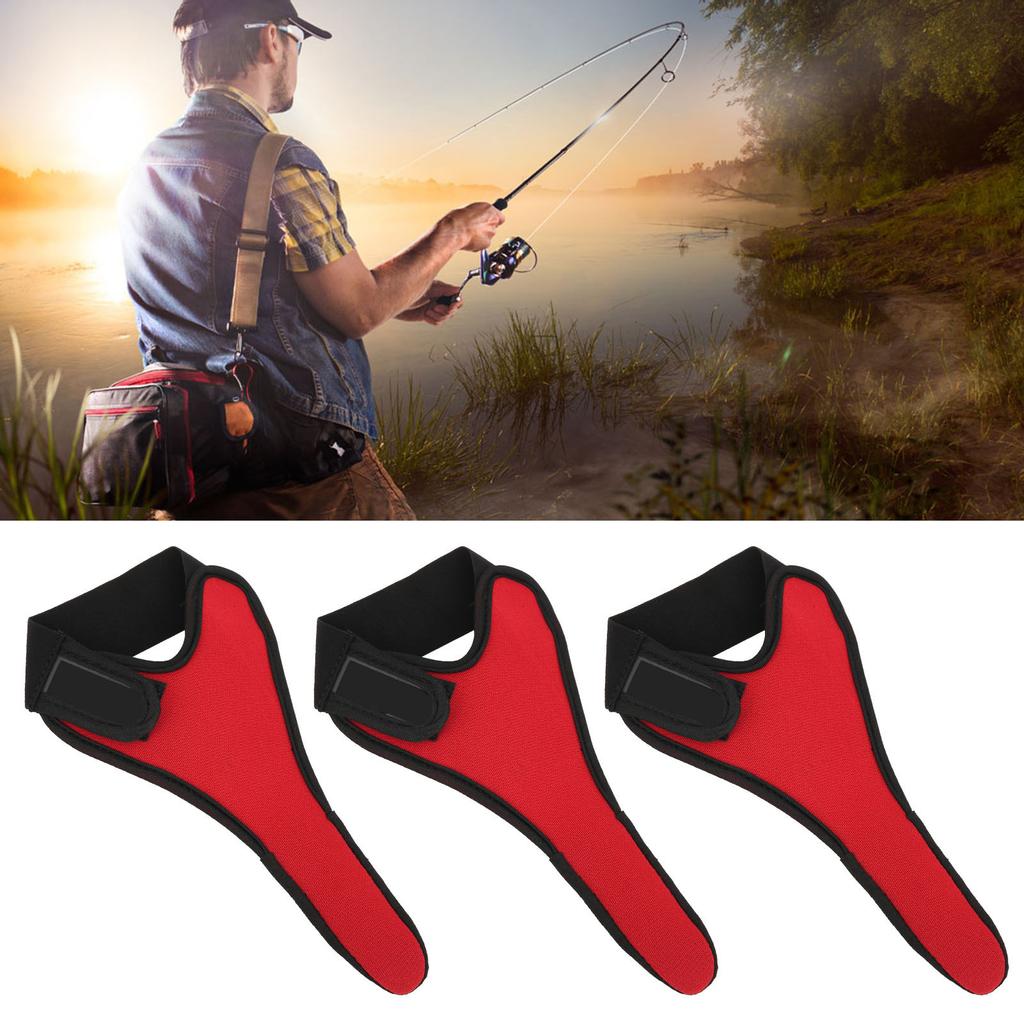 3Pcs Set Fishing Single Finger Protector Antislip Fishing Glove Unisex Elastic Glove
