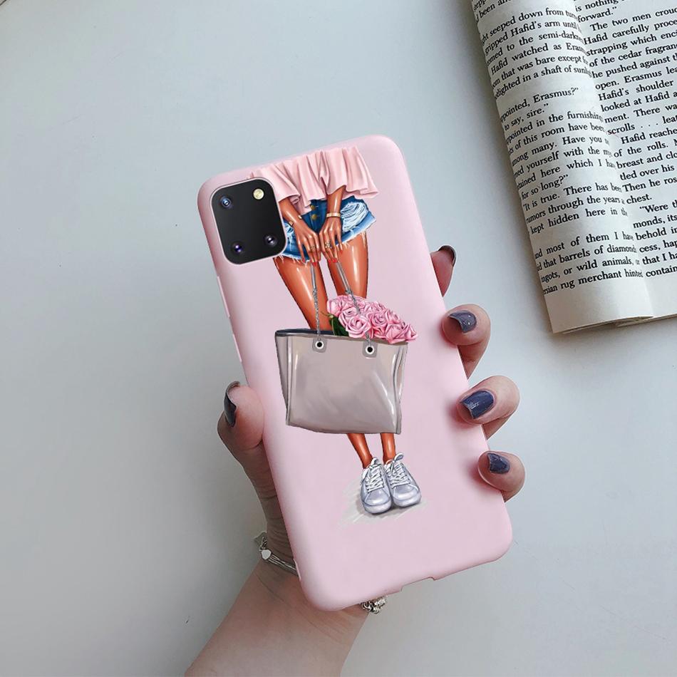 For Samsung Galaxy Note 10 Lite Phone Cover Cute Sweet Girls Patterned Silicone Soft Case For Samsung Note10 Lite S10 Lite Case