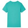 T-shirt pour enfants avec manches courtes menthe foncé 92/104/116/128/140