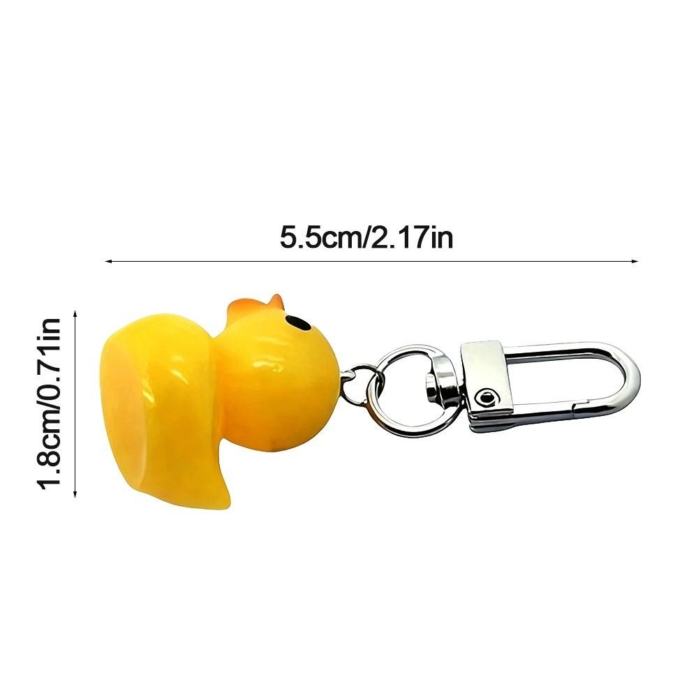 5pcs Little Yellow Duck Mini Key Chain Cartoon Mini Duck Duck Keychain Pendant Mini Bag Accessories Key Decoration Ckass Prize