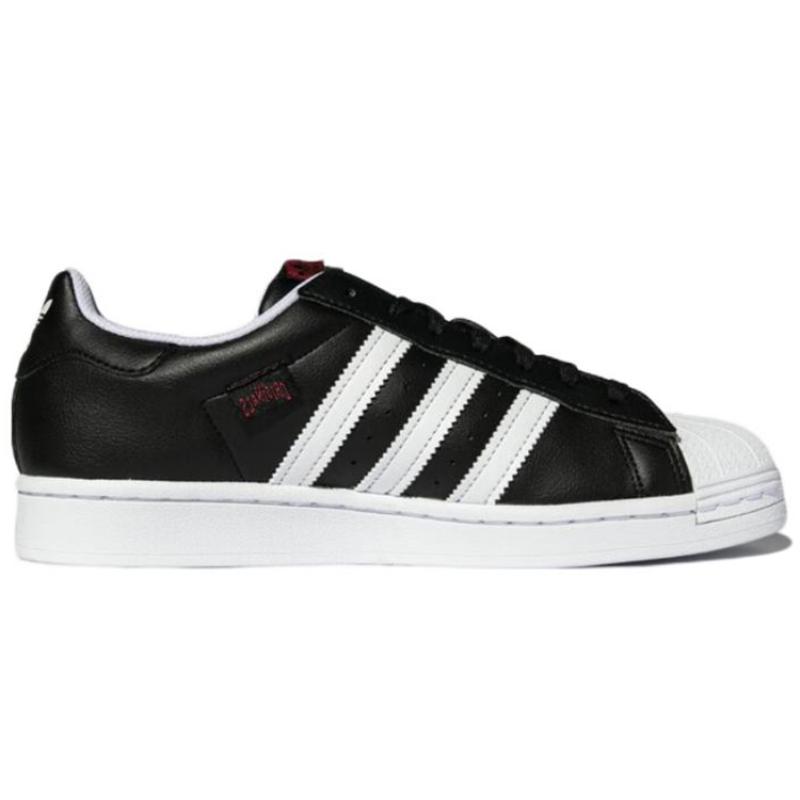 Adidas Originals Superstar 'Black White Red' Sneakers HQ6456
