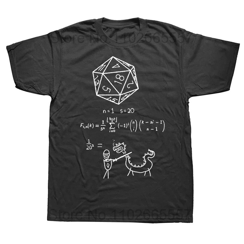 Neuheit Dungeon Drache T-Shirts Grafik Streetwear Oversized Y2k Kurzarm Ich Habe Einen Plan D20 Würfel Rollenspiel DnD T-Shirt Herren