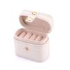 Jewelry box - portable travel minimalist mini jewelry organizer for earrings, studs, and rings