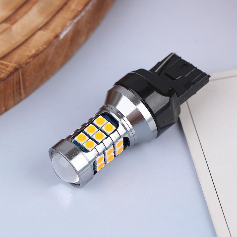 1Pcs T20 LED 7440 7443 Led WY21W W21W Led Bulbs Car LED Bulbs Signal Lamp T20 27SMD 3030 Backup Brake Reverse Parking Lamp Bulbs 7